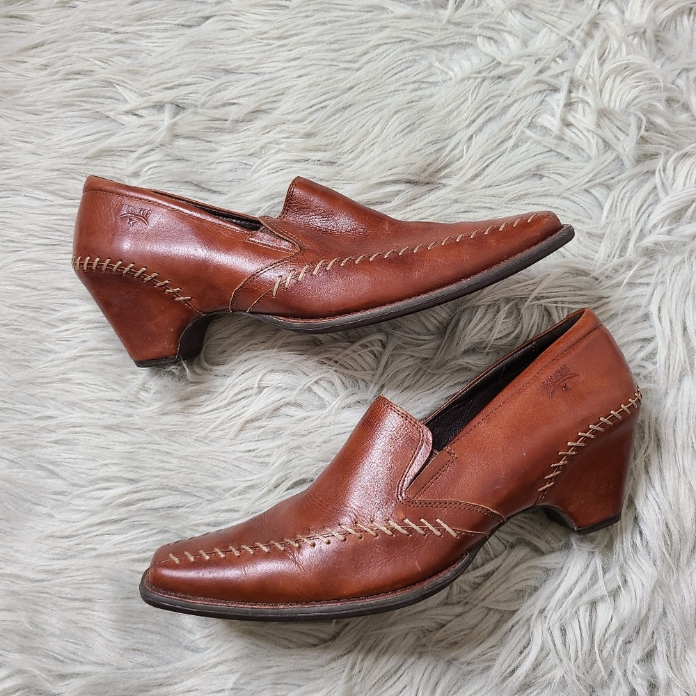 Pikolinos Size 39 Square Toe Court Leather Pumps